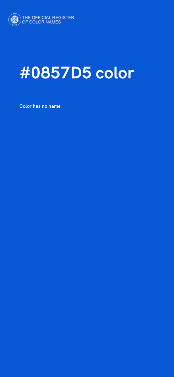 #0857D5 color image