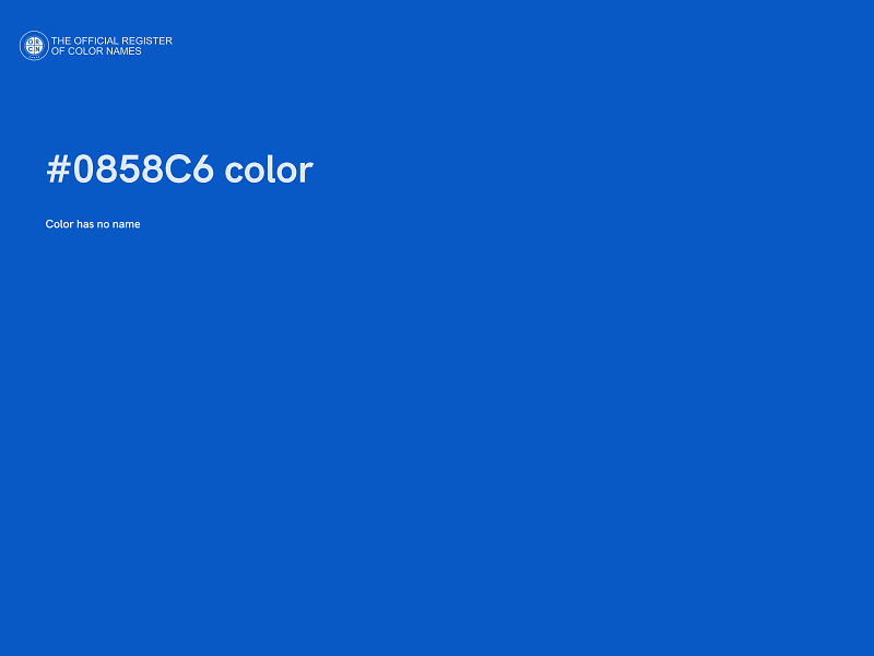 #0858C6 color image