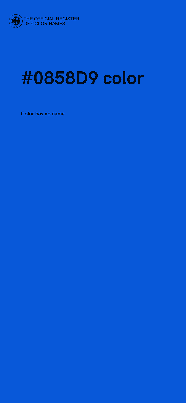#0858D9 color image