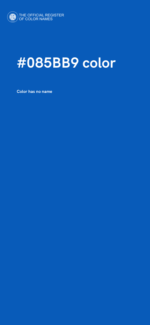 #085BB9 color image