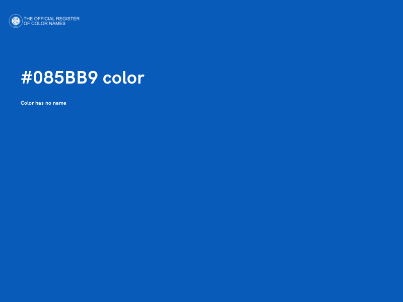 #085BB9 color image