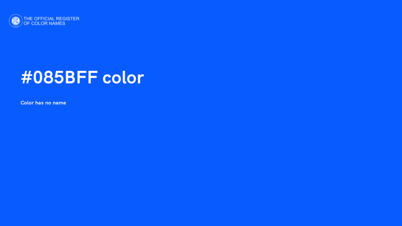 #085BFF color image
