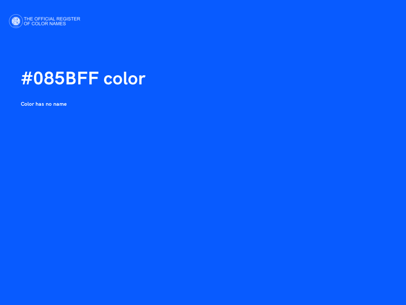#085BFF color image