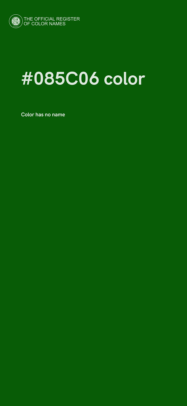 #085C06 color image