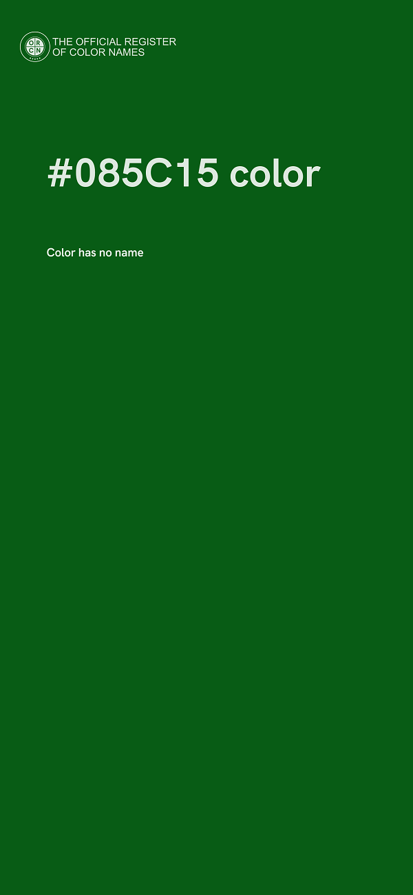 #085C15 color image