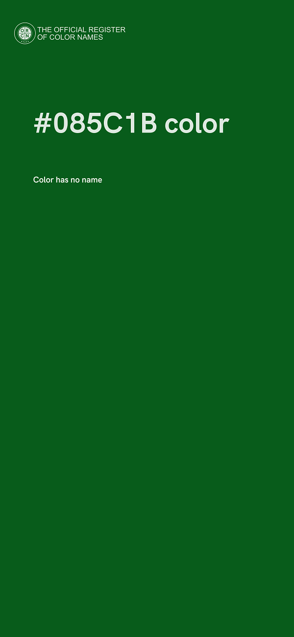 #085C1B color image