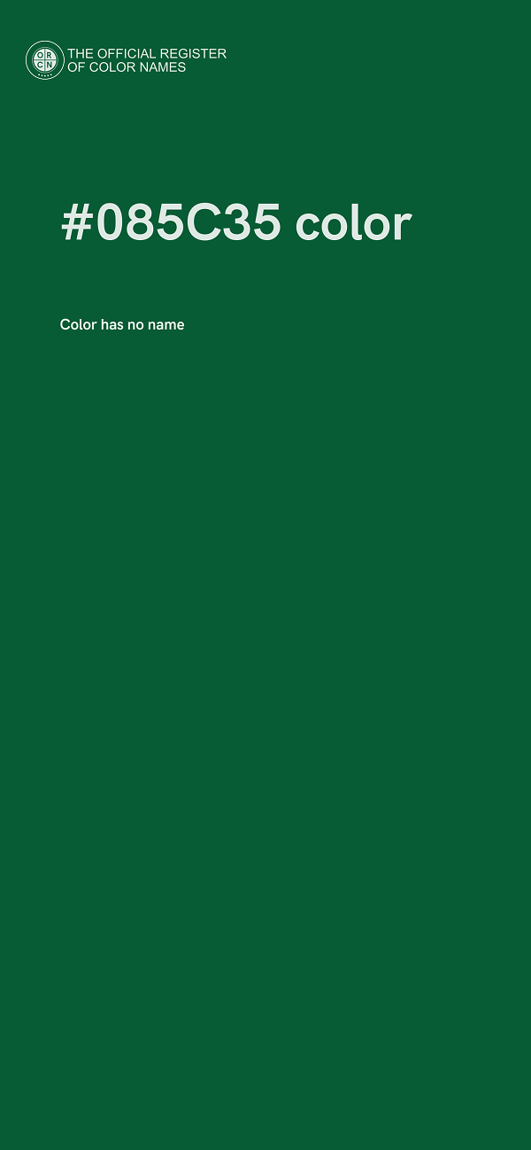 #085C35 color image