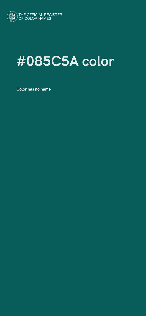 #085C5A color image
