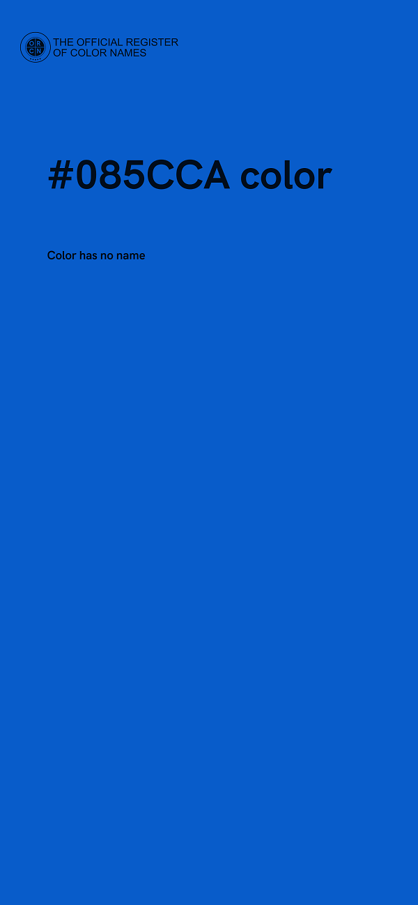 #085CCA color image
