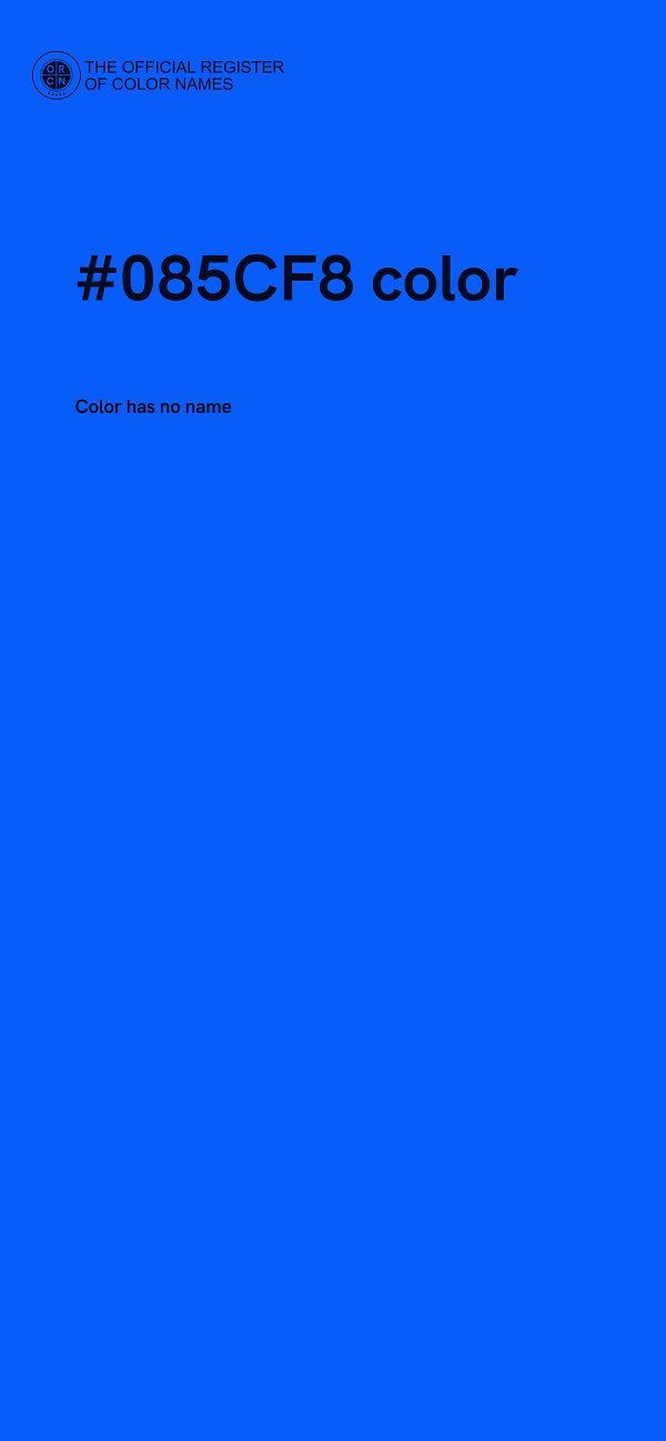 #085CF8 color image