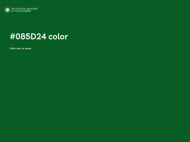 #085D24 color image