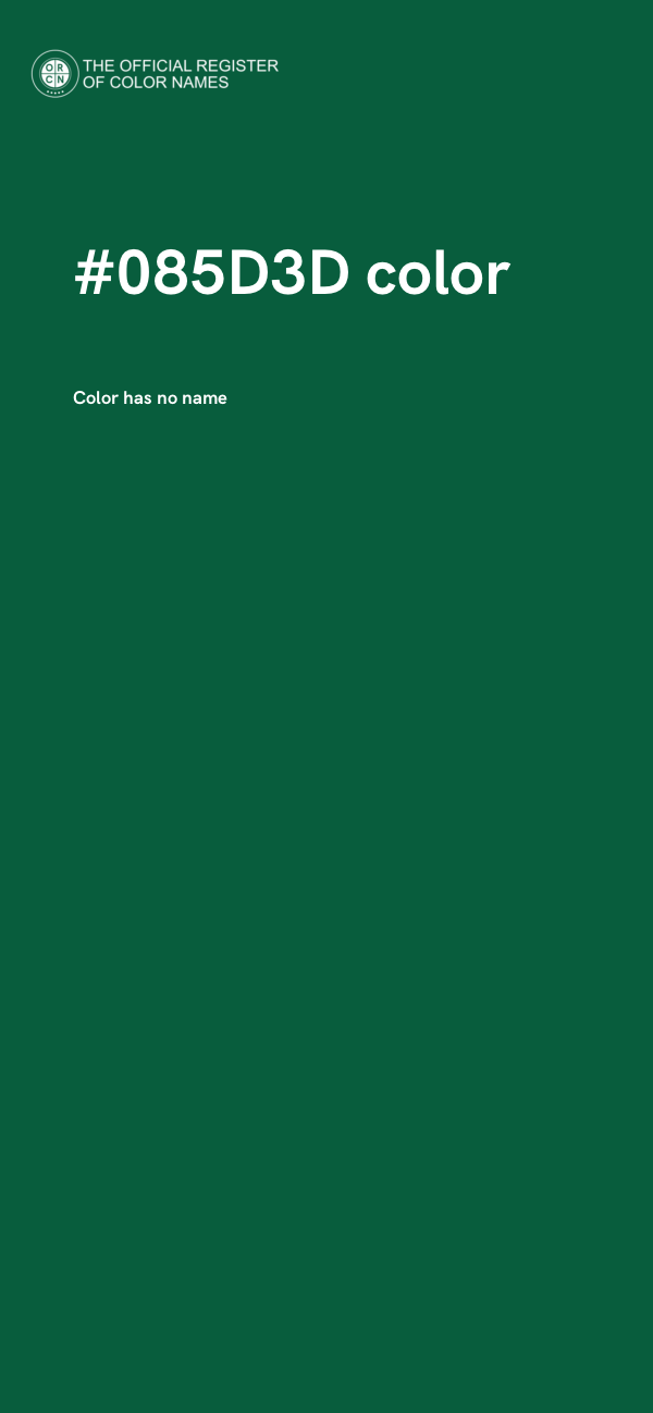 #085D3D color image