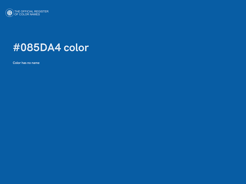 #085DA4 color image