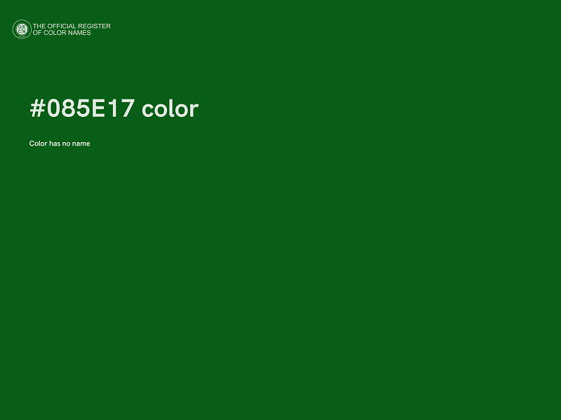 #085E17 color image