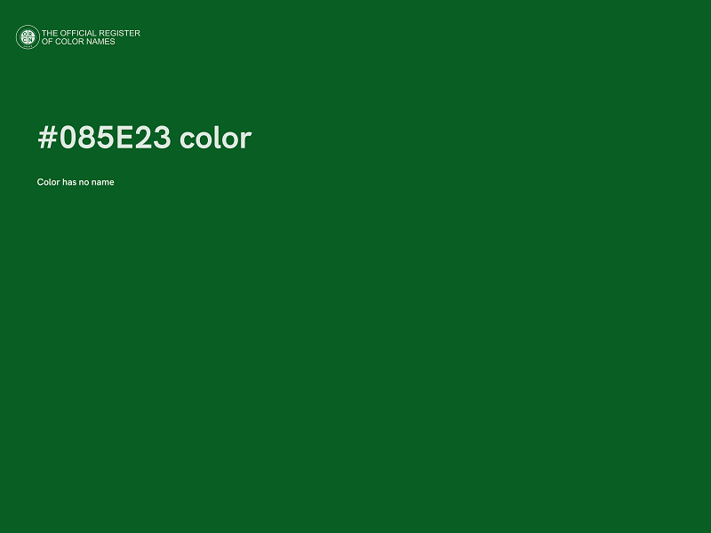 #085E23 color image