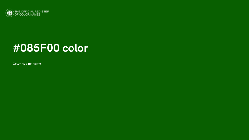 #085F00 color image