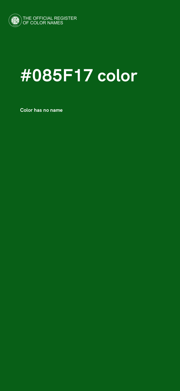 #085F17 color image