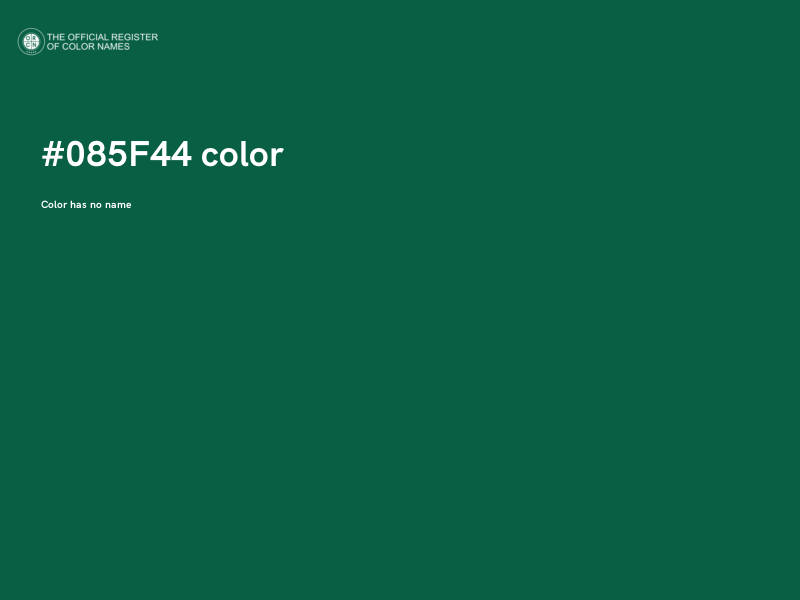 #085F44 color image