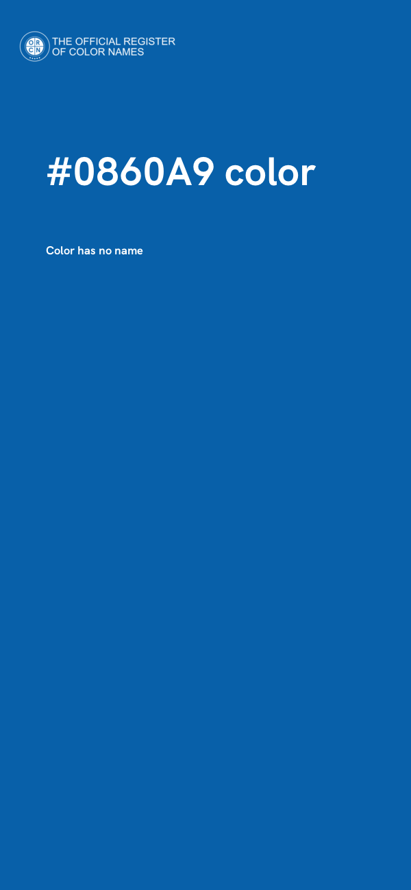 #0860A9 color image