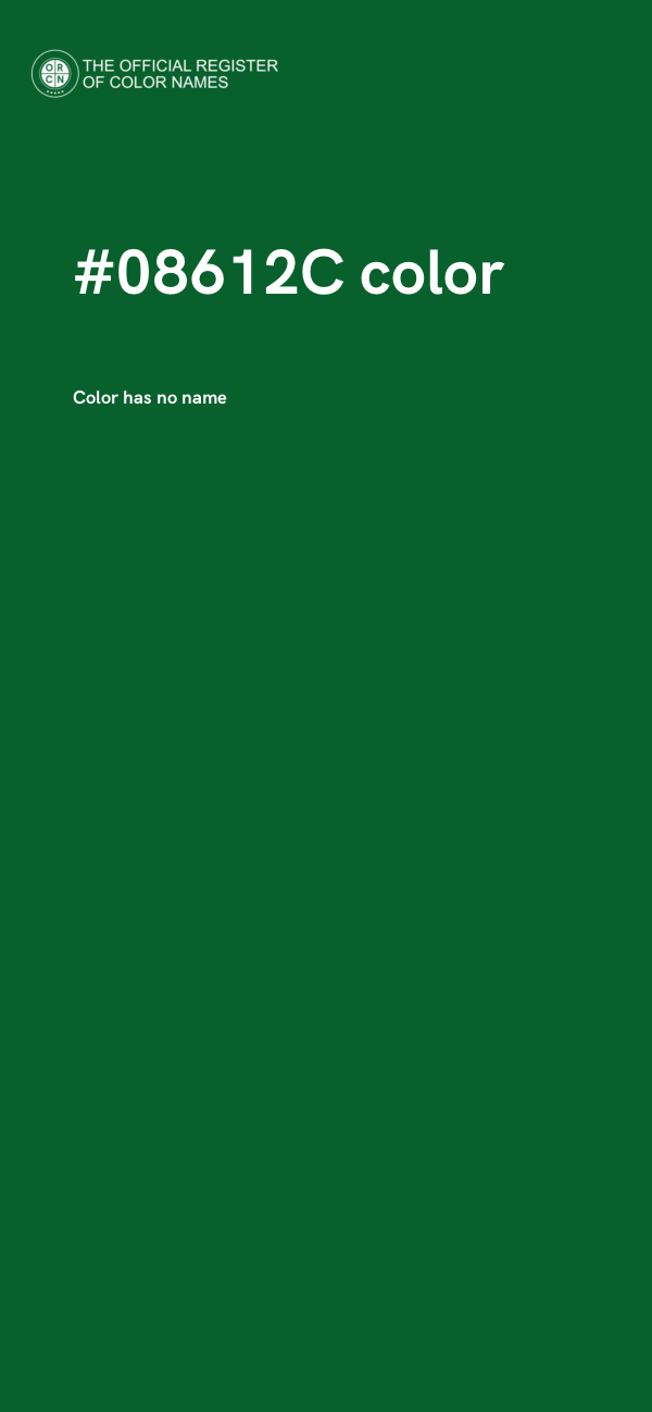 #08612C color image