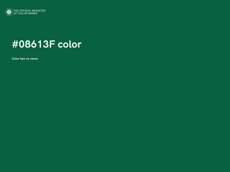 #08613F color image