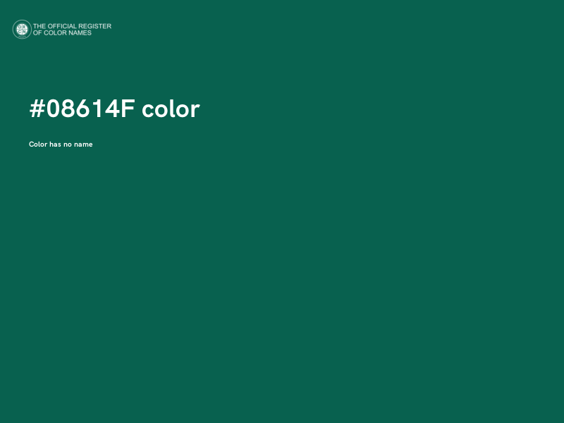 #08614F color image