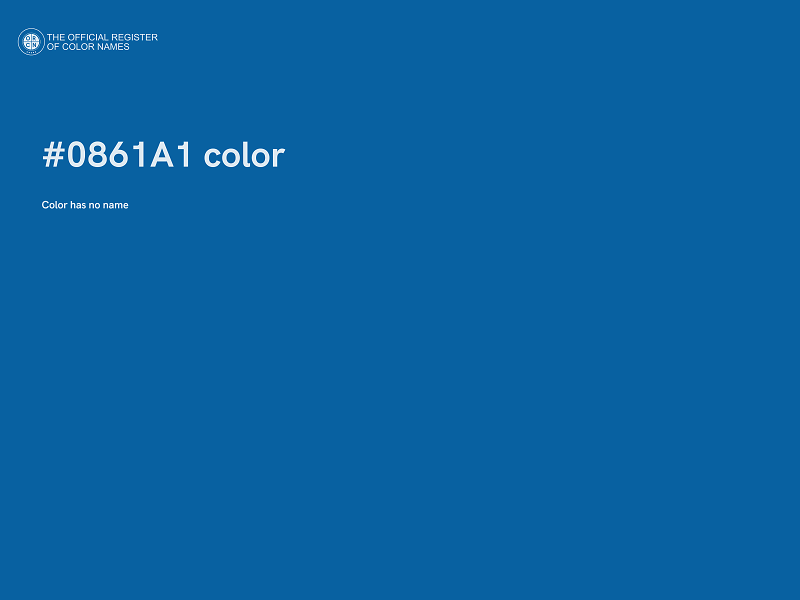#0861A1 color image