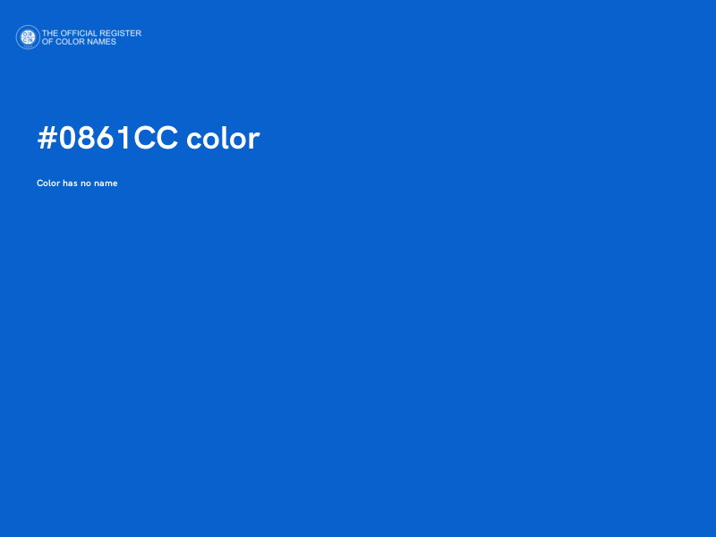 #0861CC color image