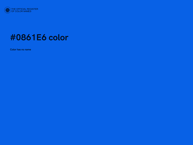 #0861E6 color image