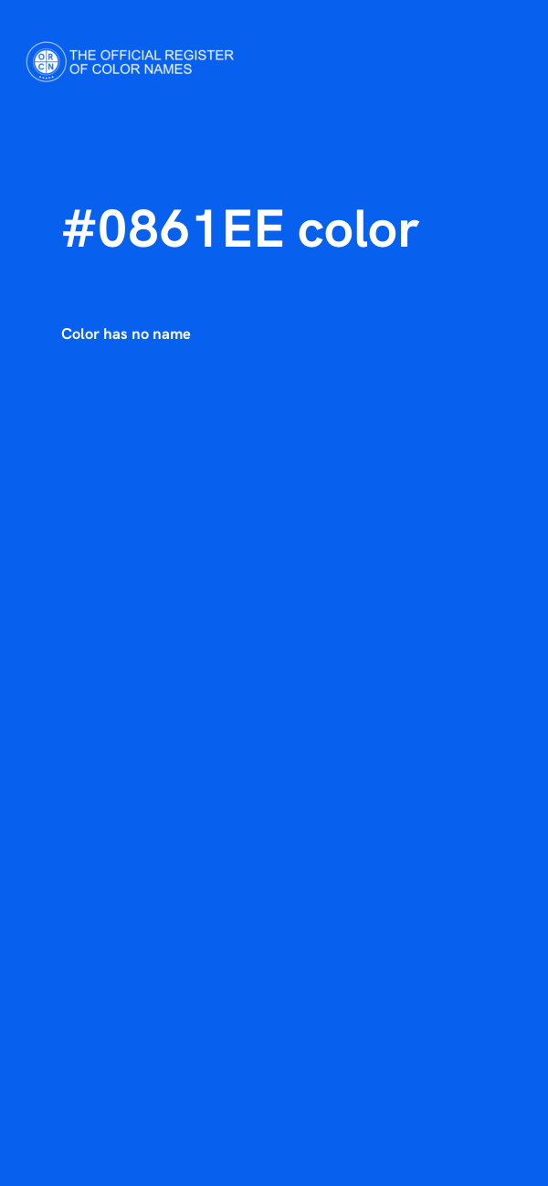 #0861EE color image