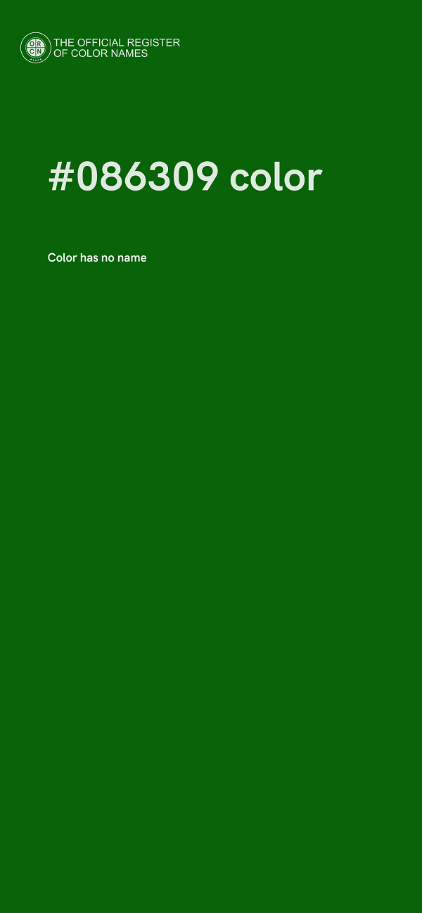#086309 color image