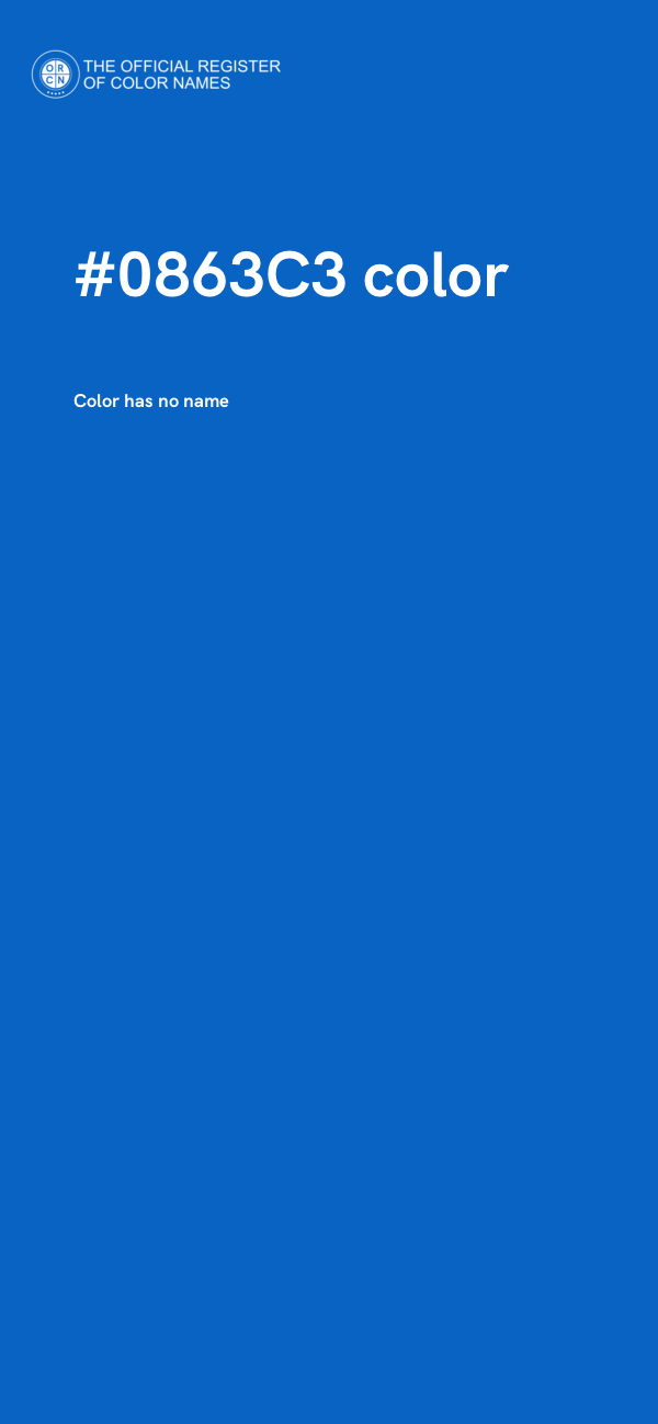 #0863C3 color image