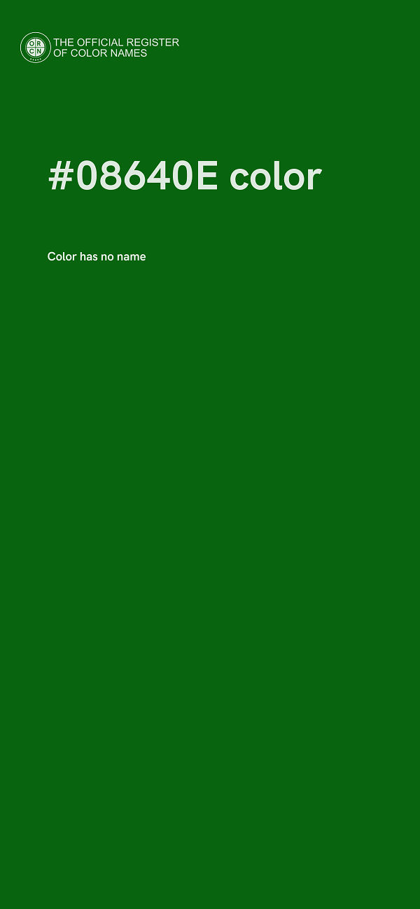 #08640E color image