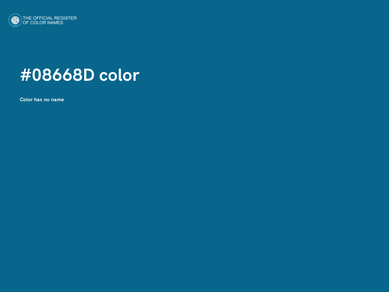 #08668D color image