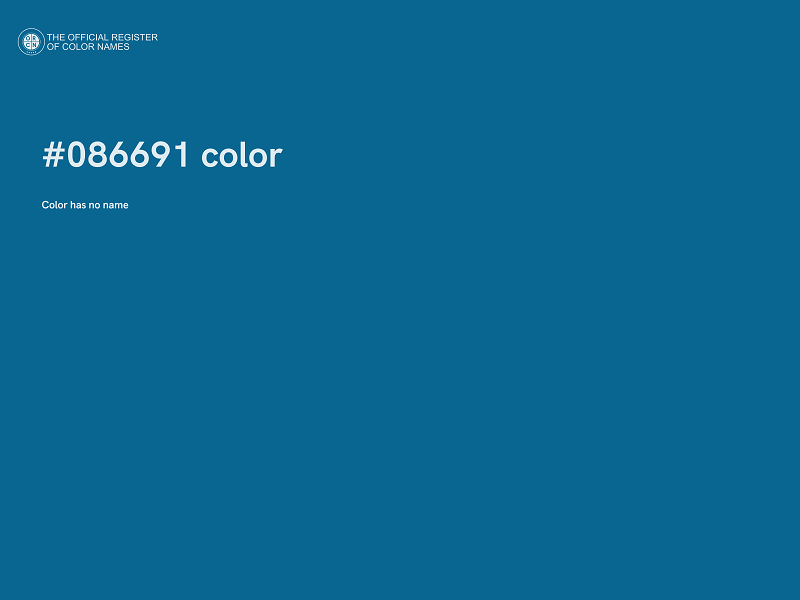 #086691 color image