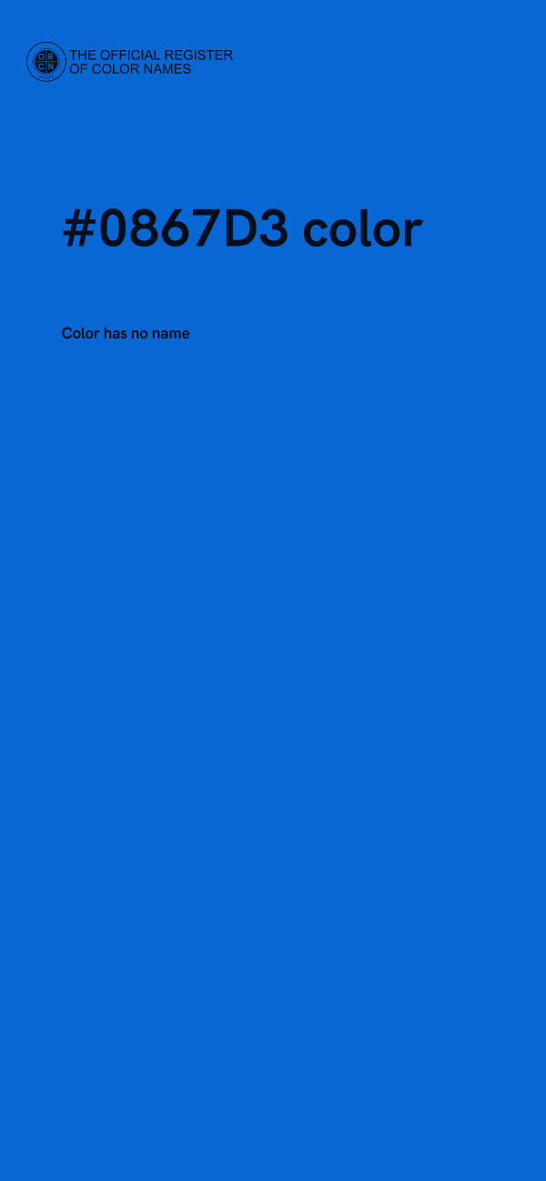 #0867D3 color image