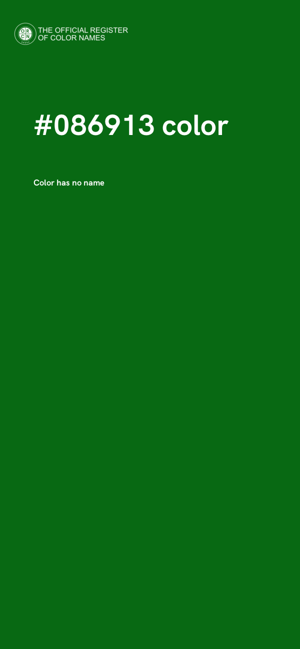 #086913 color image