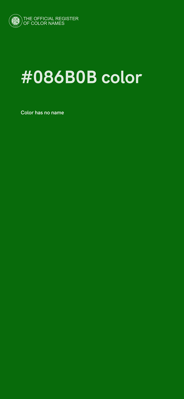 #086B0B color image