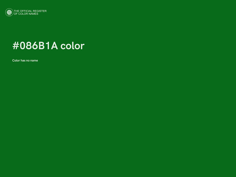 #086B1A color image