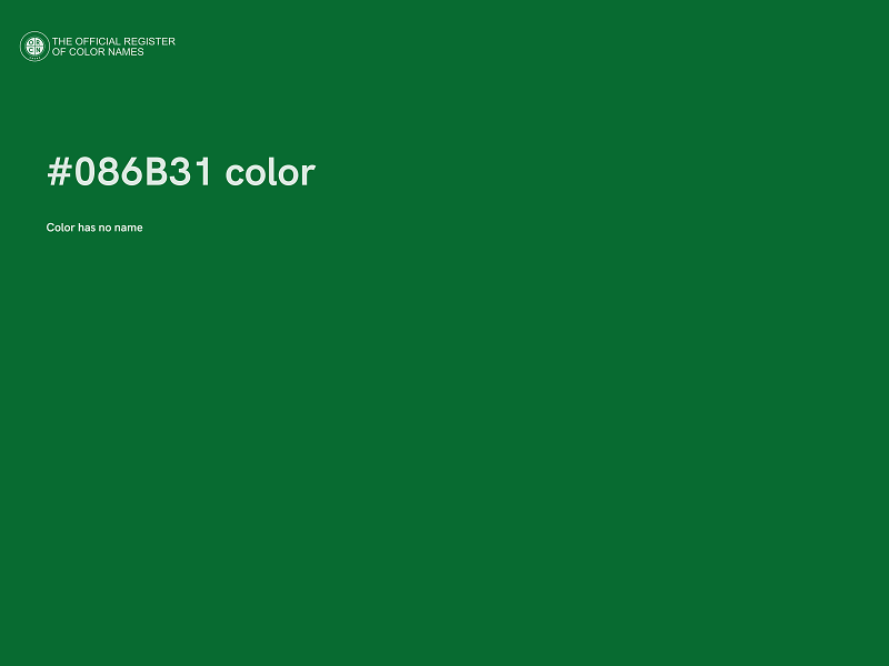 #086B31 color image