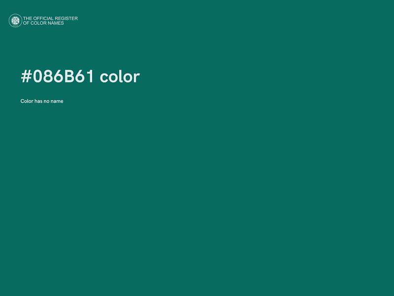 #086B61 color image