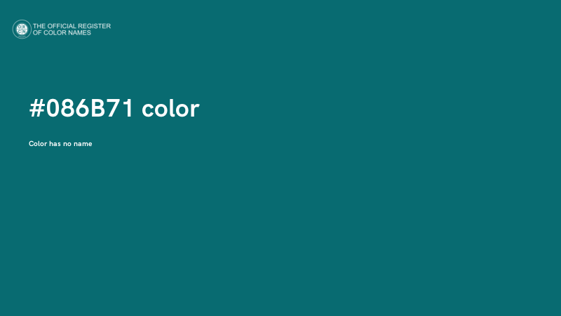 #086B71 color image