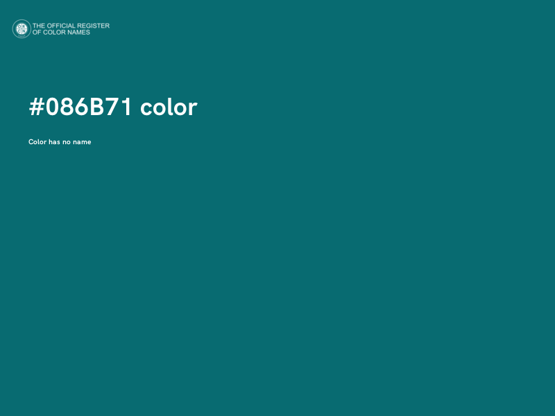 #086B71 color image