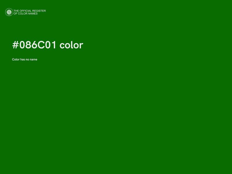 #086C01 color image