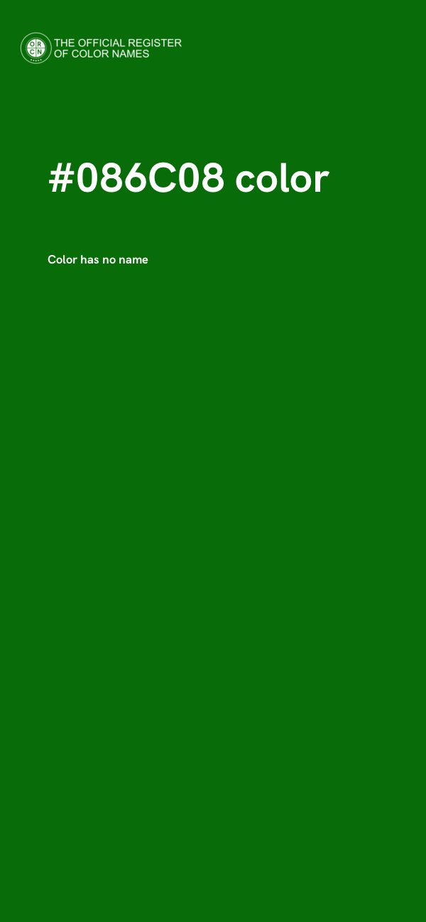 #086C08 color image