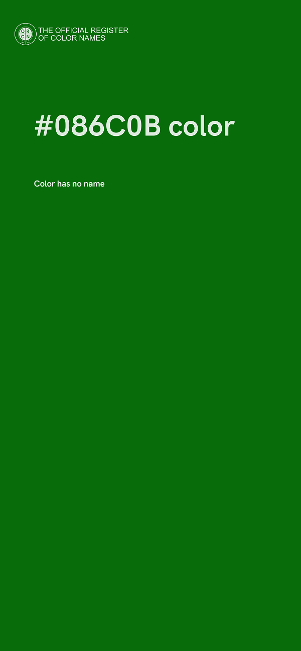 #086C0B color image