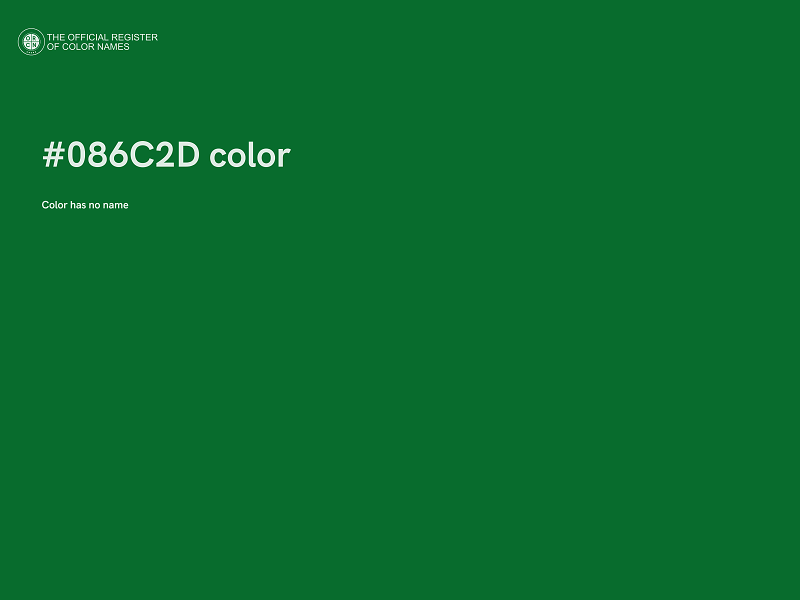 #086C2D color image