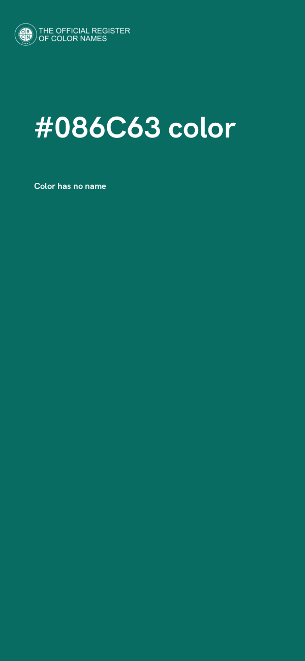 #086C63 color image