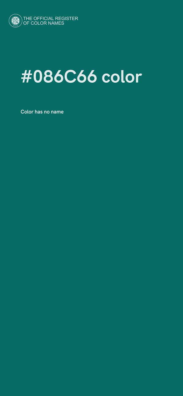 #086C66 color image