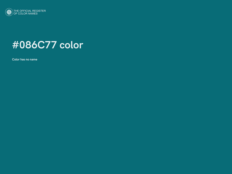 #086C77 color image